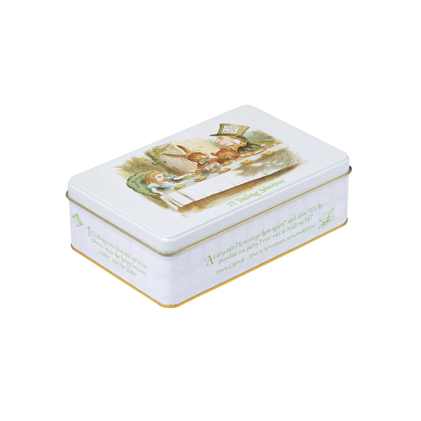 Alice in Wonderland Tea Selection Tin with 72 teabag selection by New English Teas