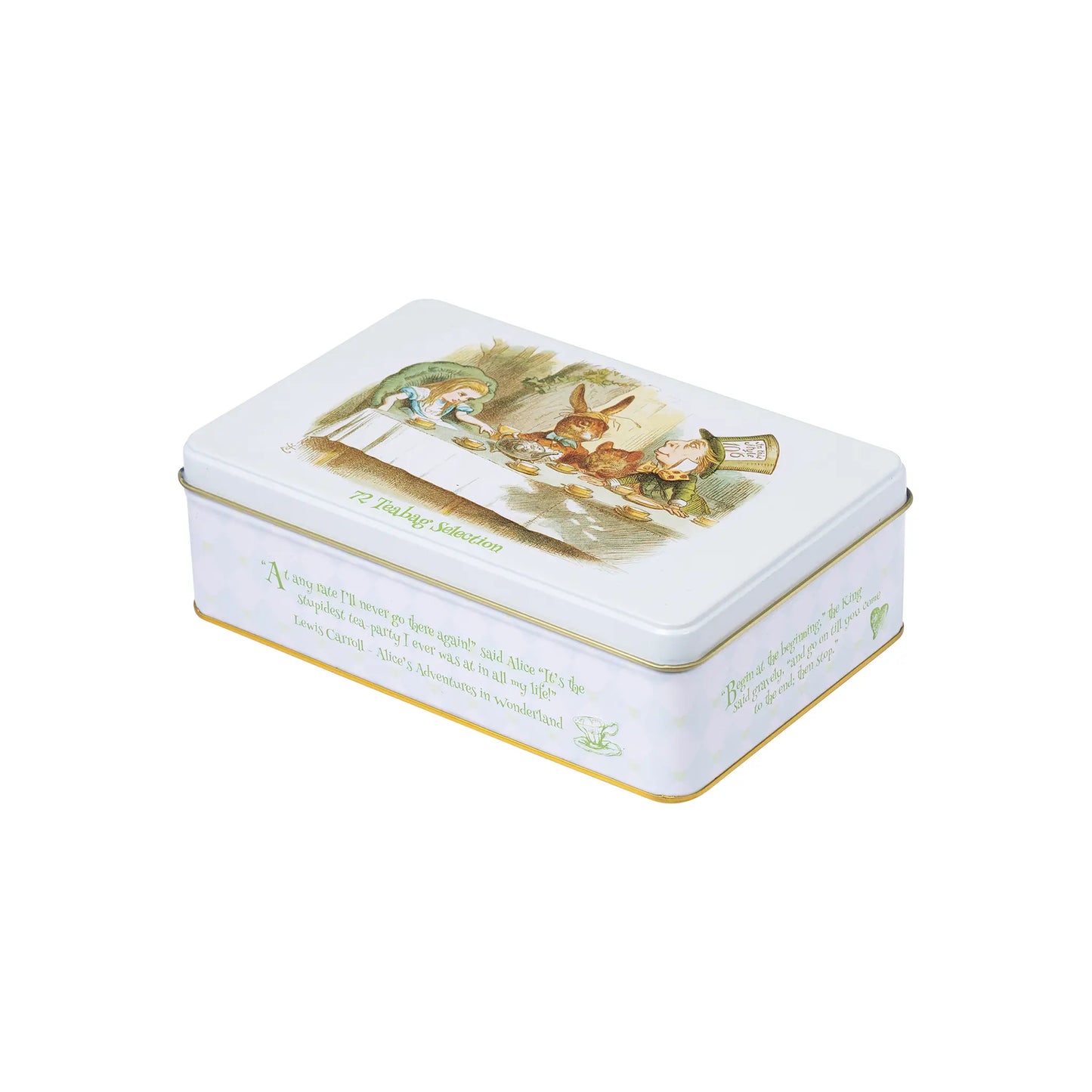 Alice in Wonderland Tea Selection Tin with 72 teabag selection by New English Teas