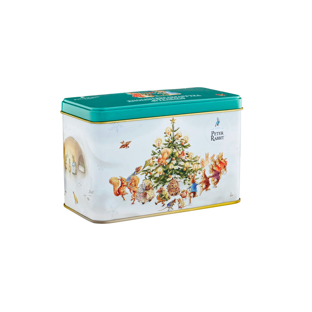 Peter Rabbit & Friends Christmas Classic Tea Tin with 40 Breakfast Teabags by New English Teas