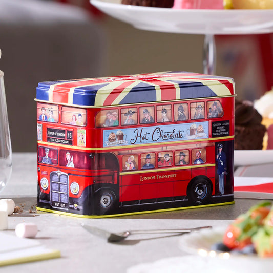London Bus Hot Chocolate Tin 125g - New English Teas
