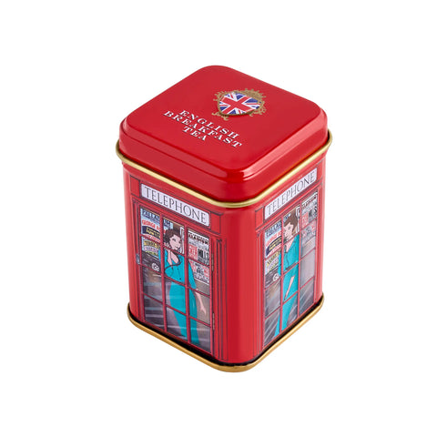 English Telephone Box Mini Tea Tin Tea Tins New English Teas