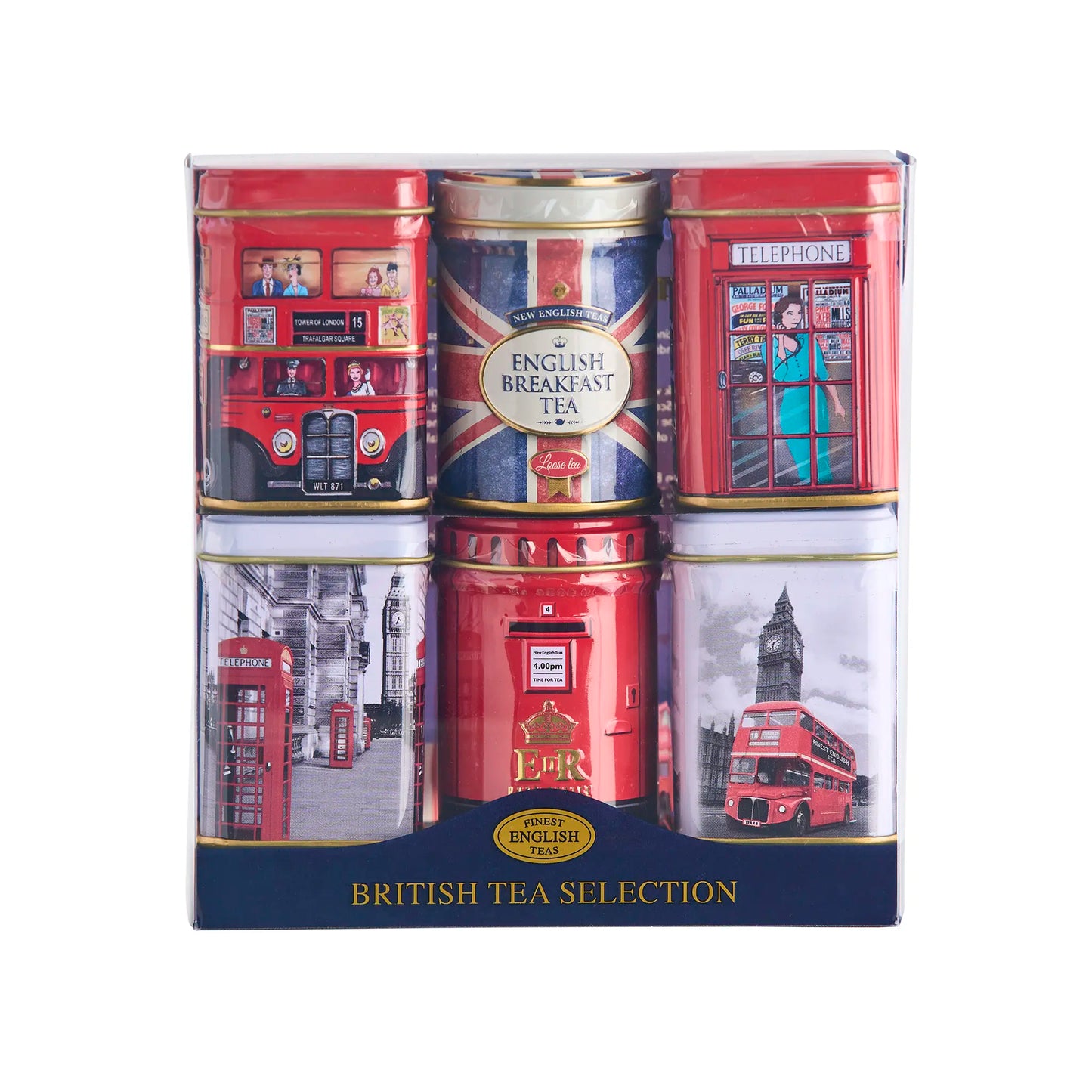 Best of British Mini Tea Tin Set of 6 - Traditions - New English Teas
