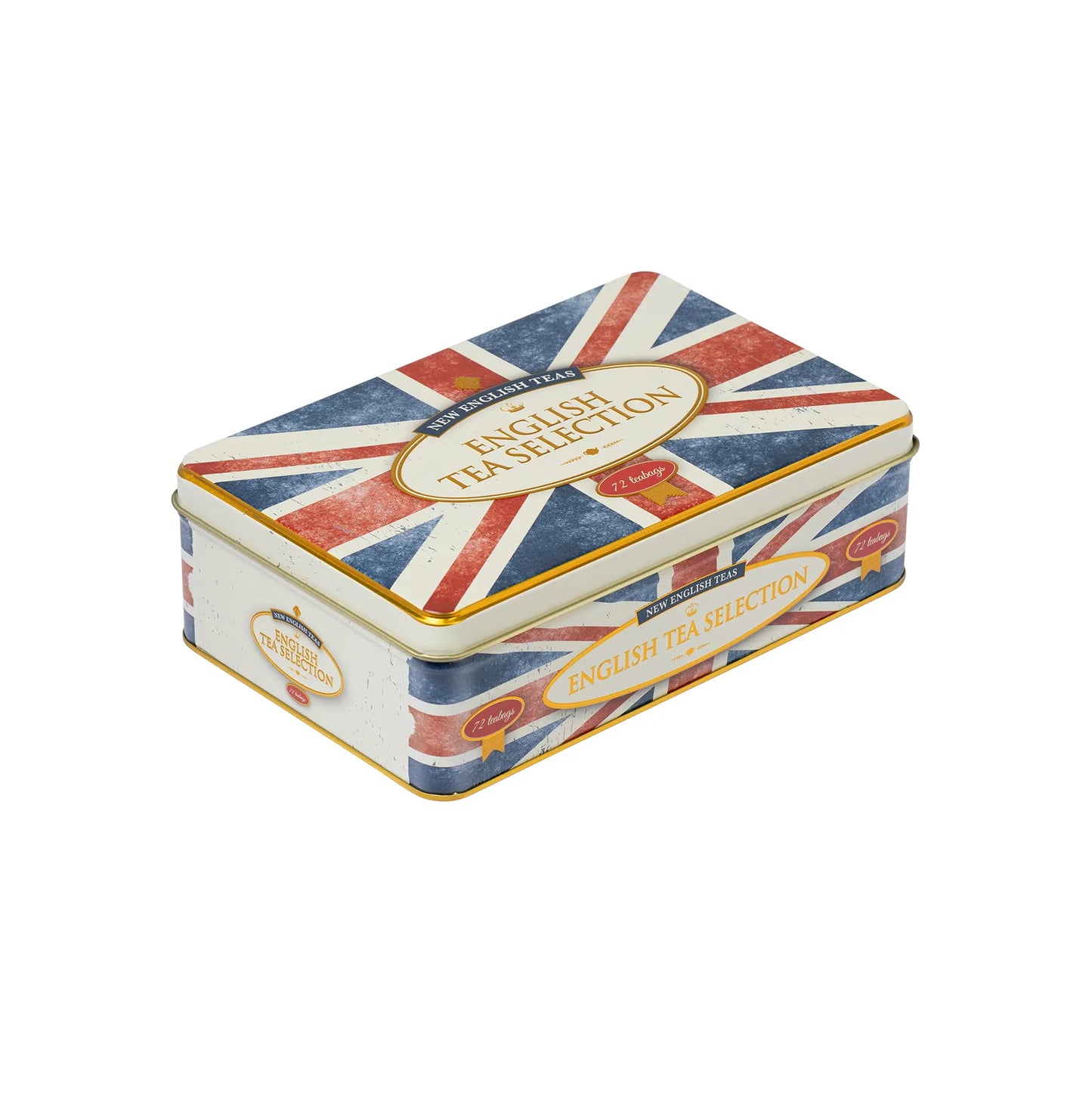 Union Jack 72 Teabag Selection Tin by New English Teas