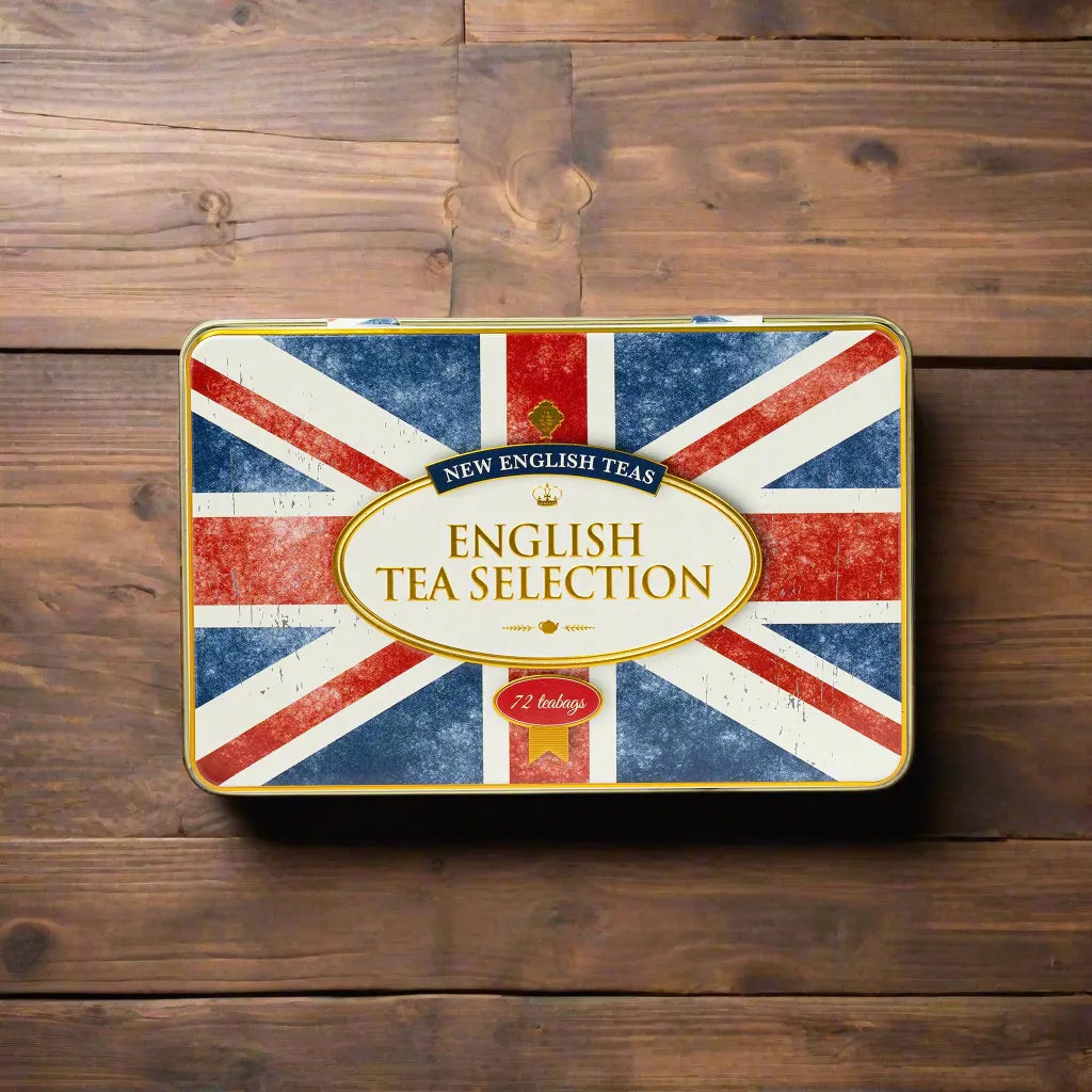 Union Jack 72 Teabag Selection Tin by New English Teas