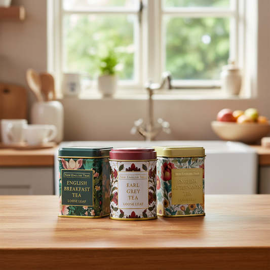 Embroidery Mini Tea Tin Set