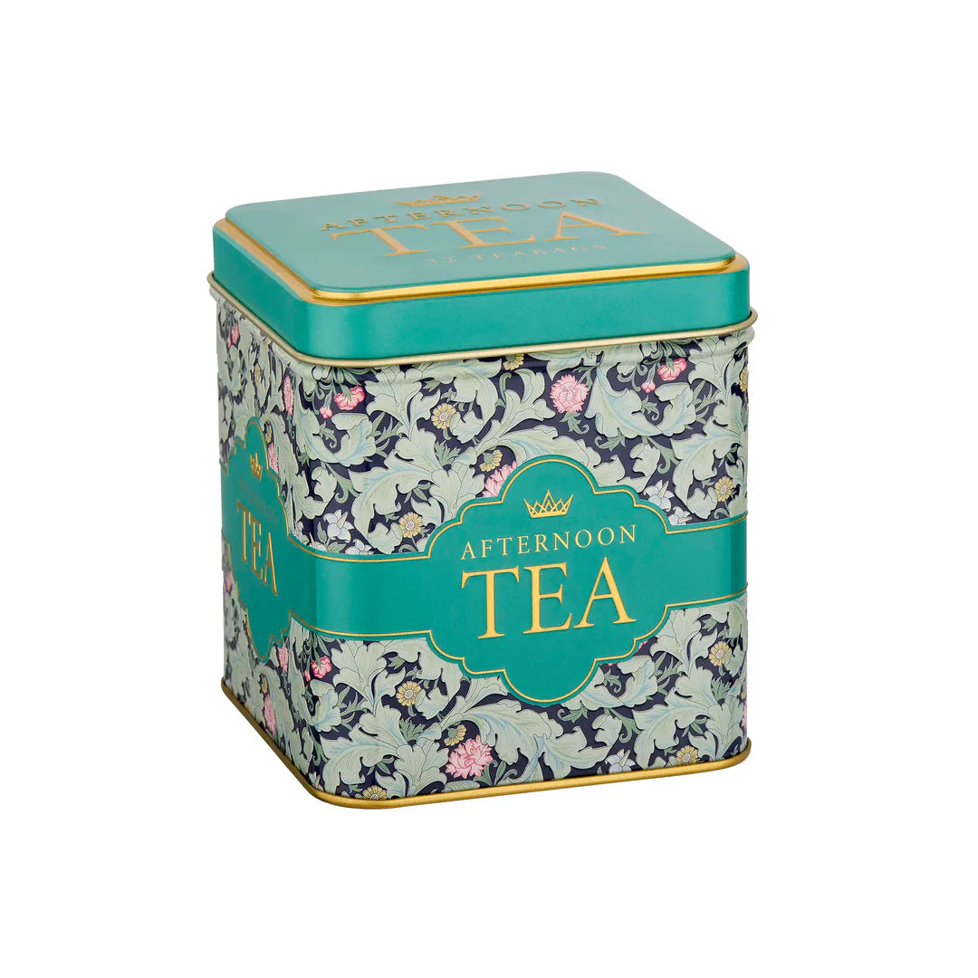 Tapestry Square Tea Tin Set of 4 Tins & Blends by New English Teas