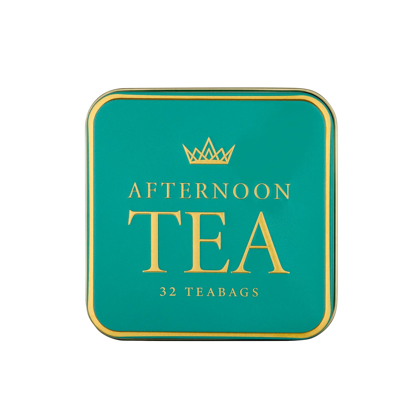 Green Leaves Square Tea Tin from the Tapestry Collection by New English Teas