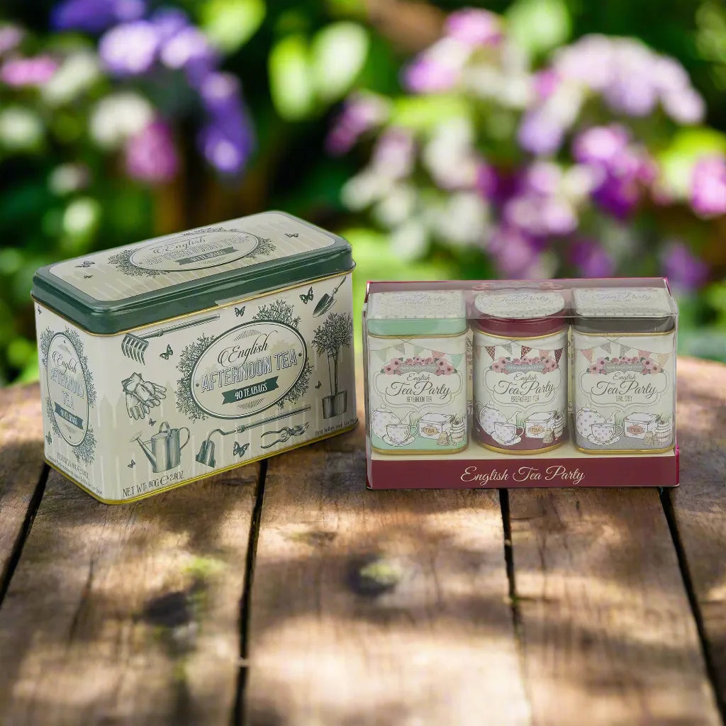 English Garden Party Tea Tin Set by New English Teas
