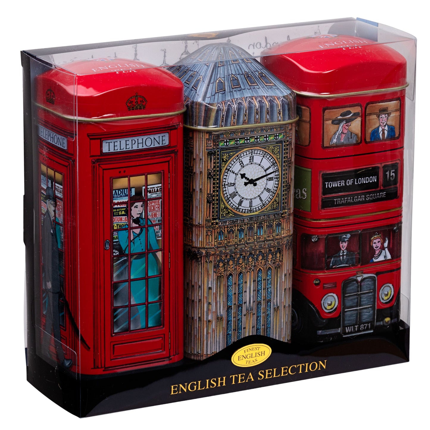 Best Of British Tall Tin Gift Set - Traditional English Teas - New English Teas