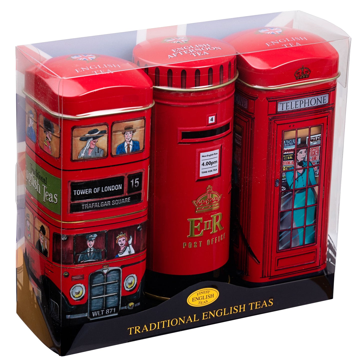 Best Of British Tall Tin Gift Set - English Tea Selection - New English Teas