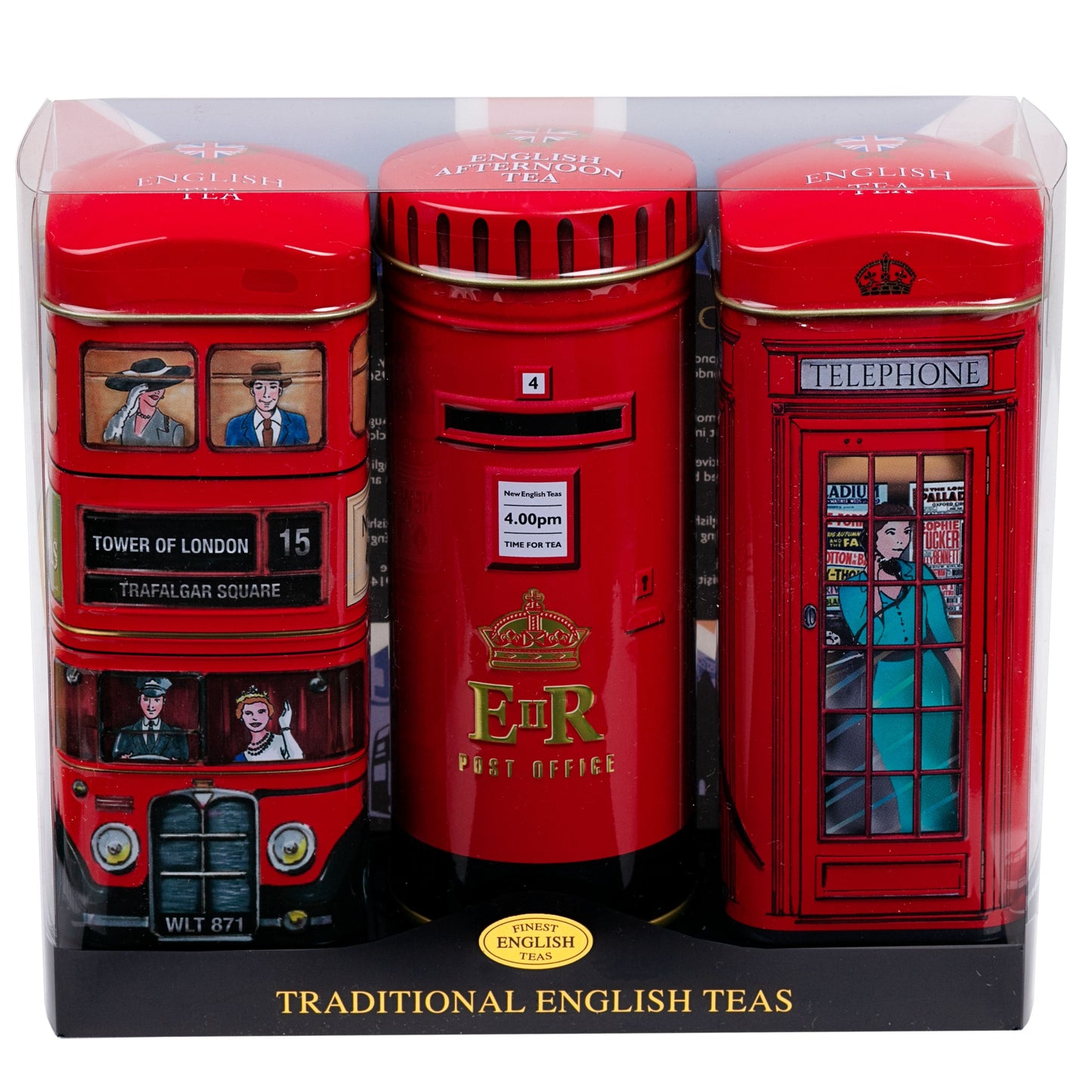 Best Of British Tall Tin Gift Set - English Tea Selection - New English Teas