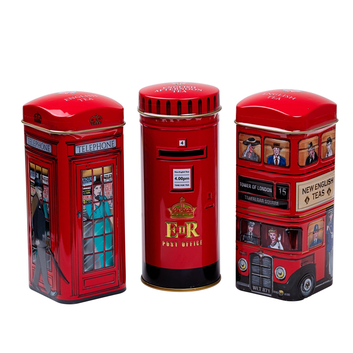 Best Of British Tall Tin Gift Set - English Tea Selection - New English Teas