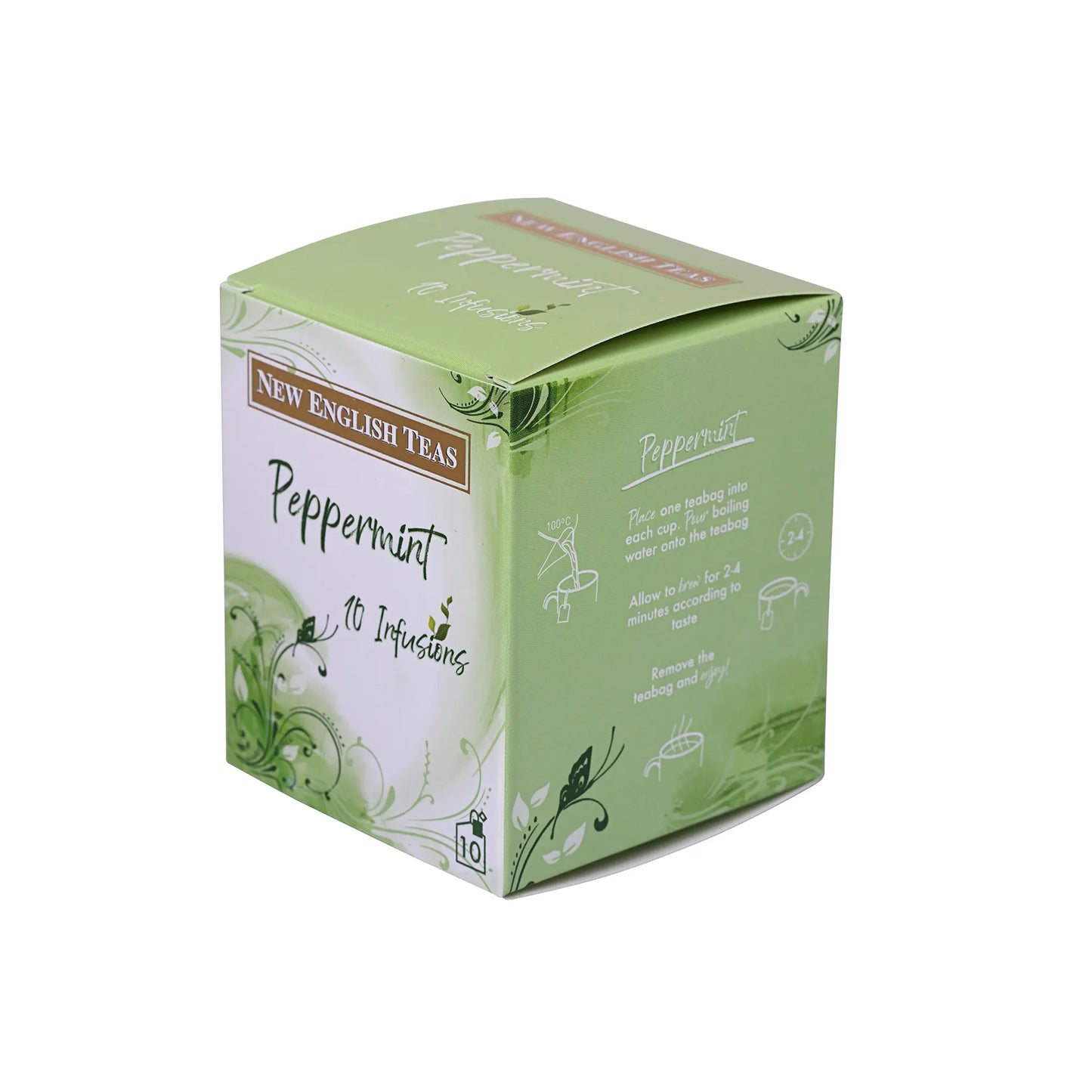 Peppermint Tea - Fruit & Herbal 10 Teabag Box - New English Teas