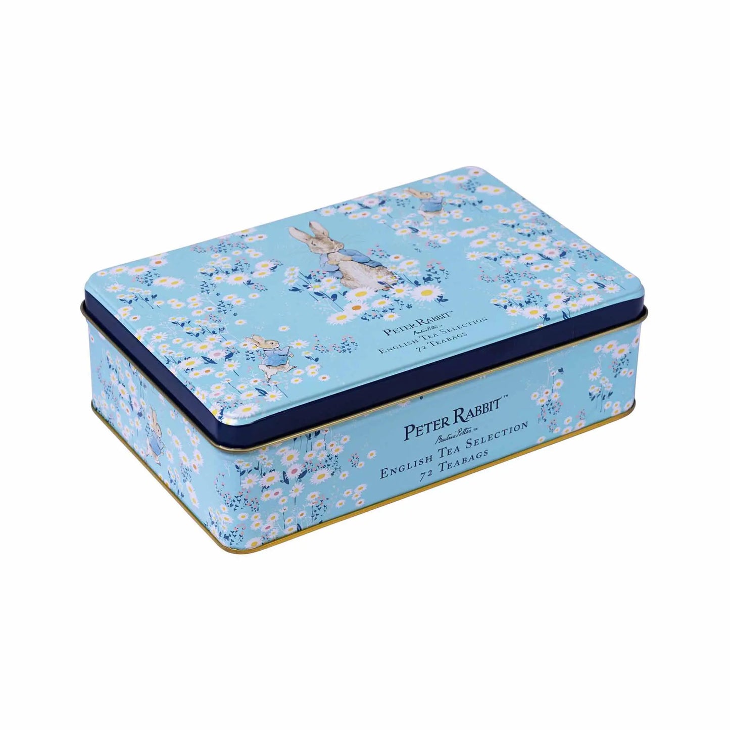 Peter Rabbit 'Daisies' 72 Teabag Gift Selection Tin by New English Teas