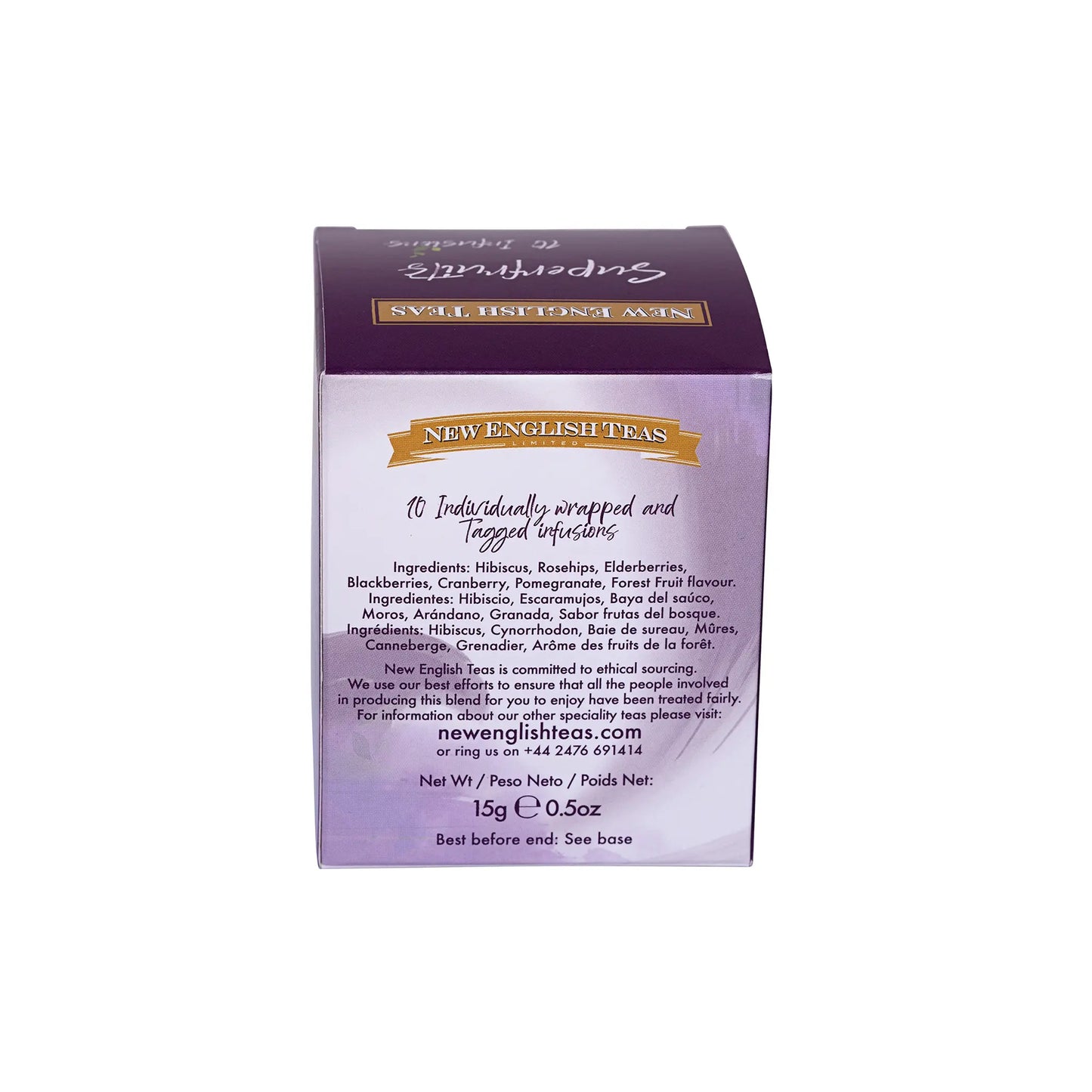 Fruit & Herbal 10 Teabag Box - Superfruits - New English Teas