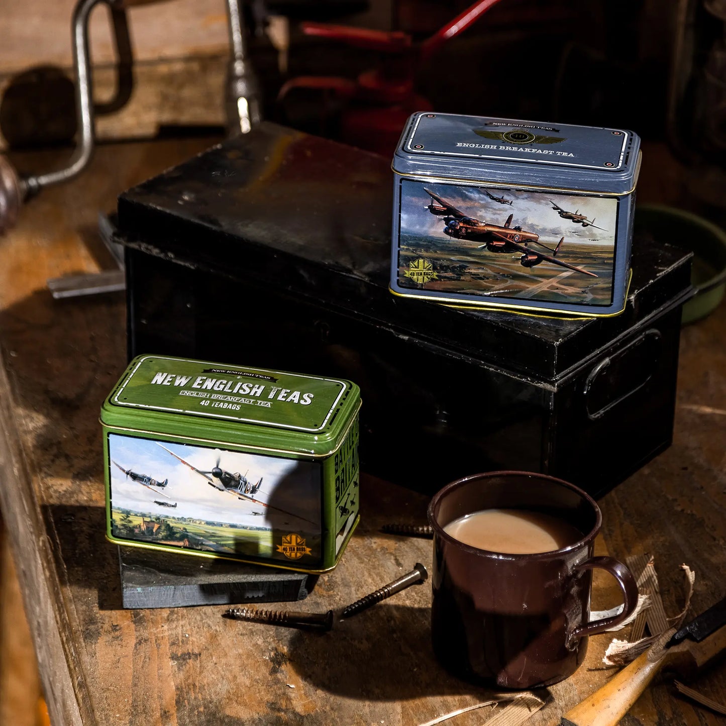 VE Day 80 Classic Tea Tin Set by New English Teas
