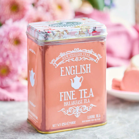 Vintage Floral Portrait Tea Tin - Blush - New English Teas