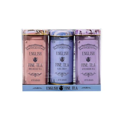Vintage Floral 12 Teabag Tin Set - New English Teas