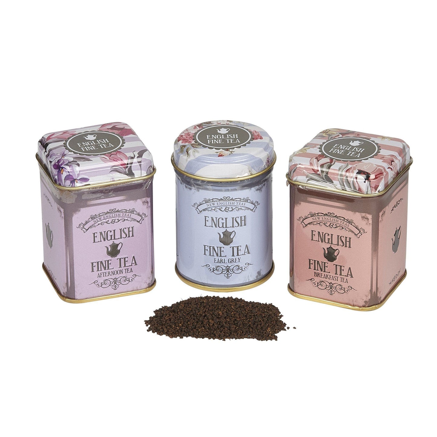 Vintage Floral Mini Tea Tin Set - New English Teas