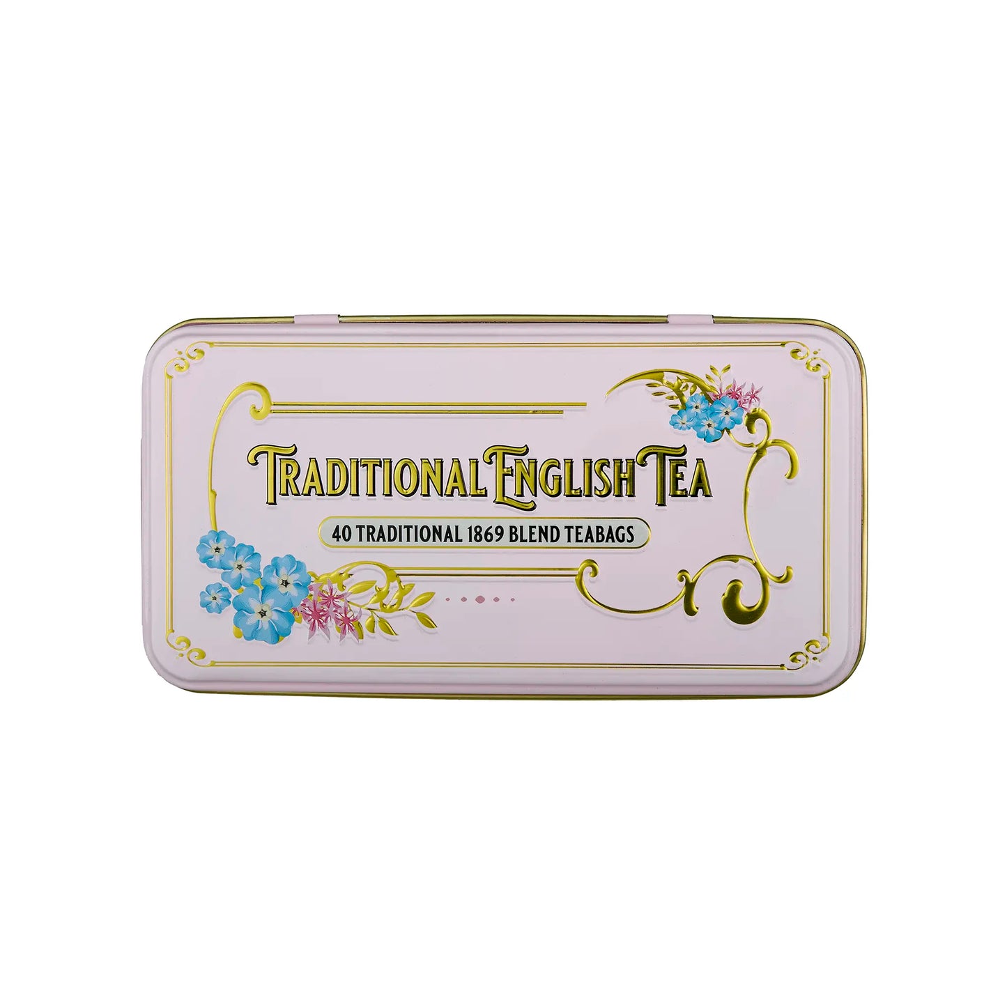 Vintage Victorian Classic Tea Tin - Pink - New English Teas