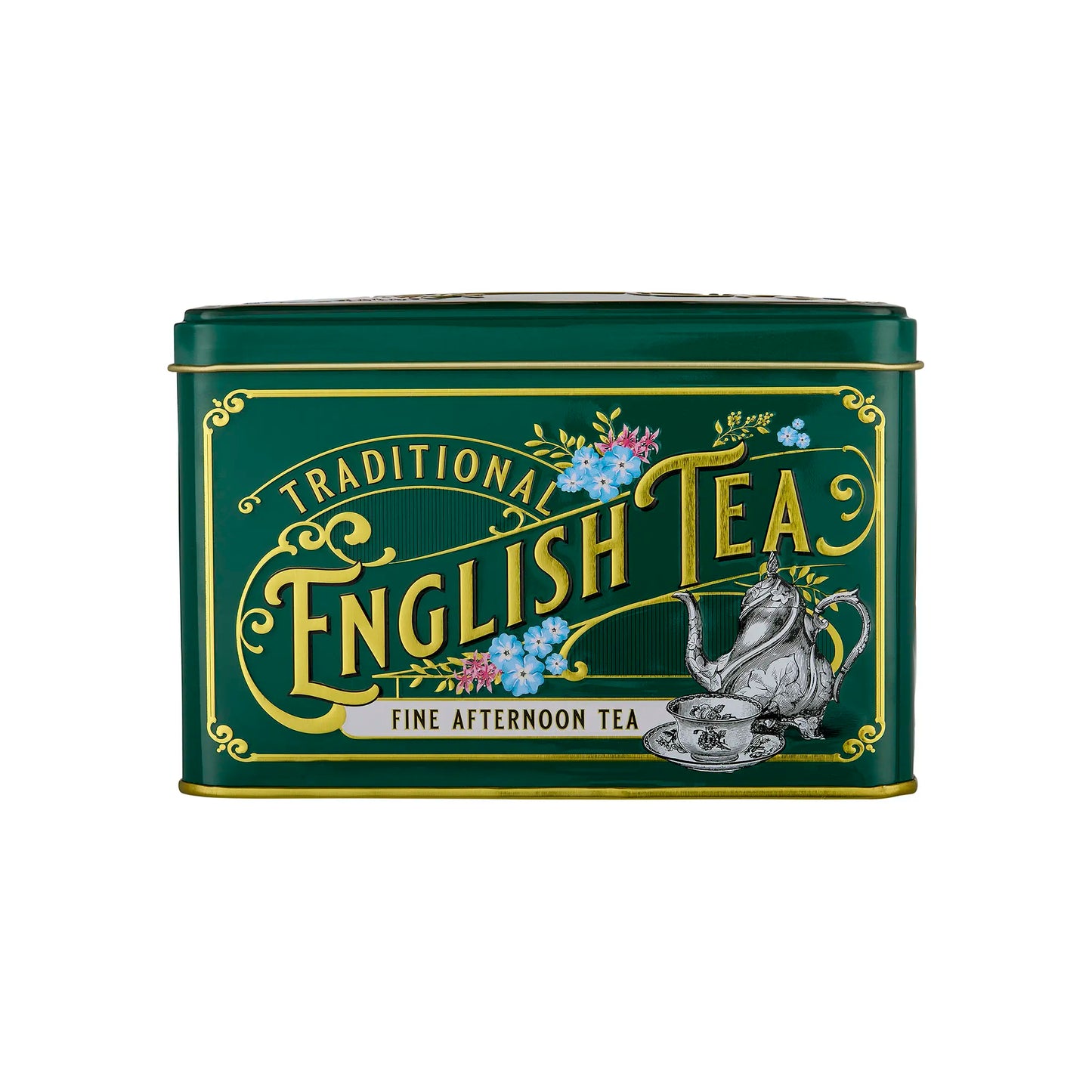 Vintage Victorian Classic Tea Tin - Bottle Green - New English Teas