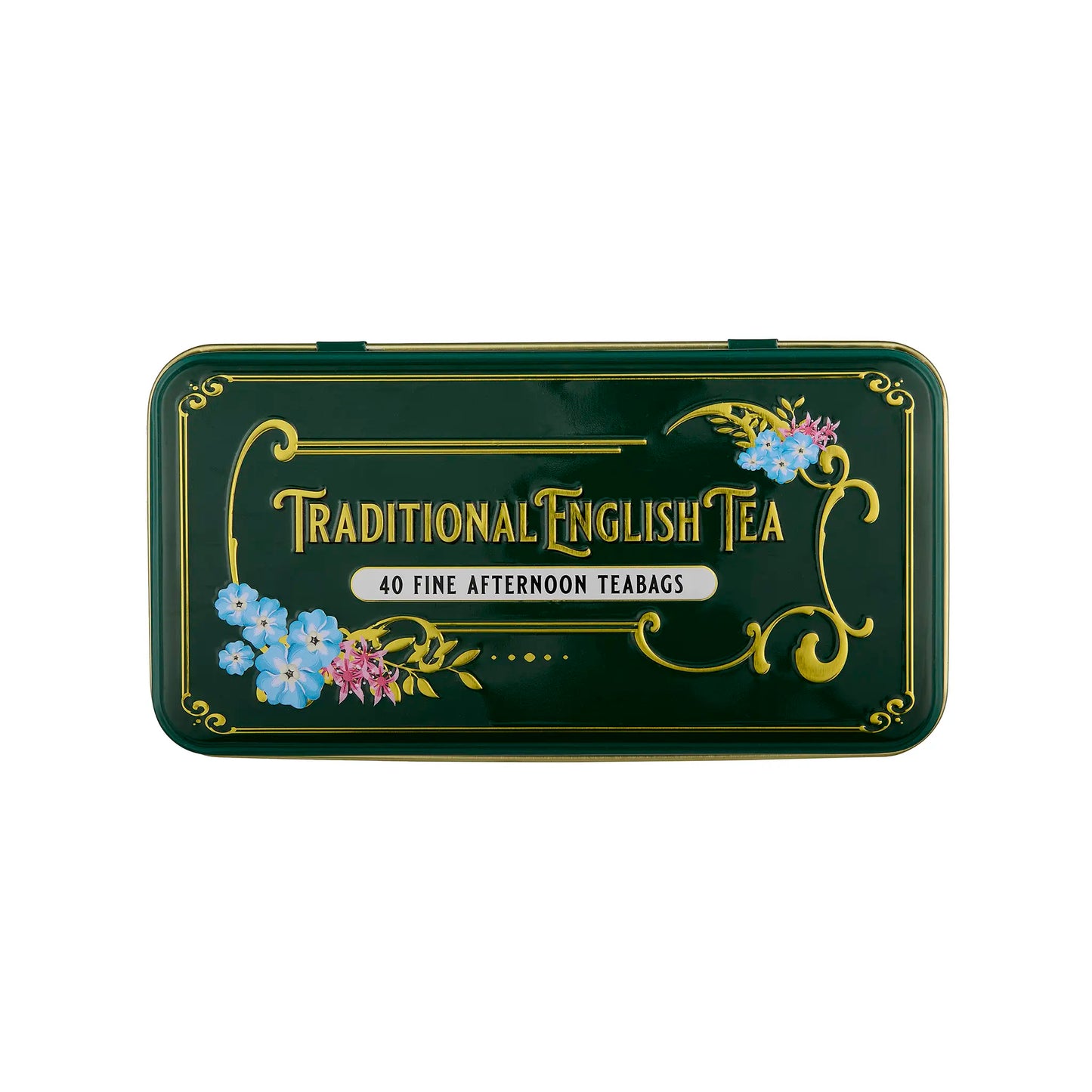 Vintage Victorian Classic Tea Tin - Bottle Green - New English Teas