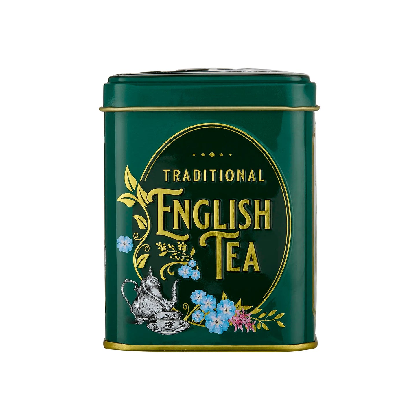 Vintage Victorian Classic Tea Tin - Bottle Green - New English Teas