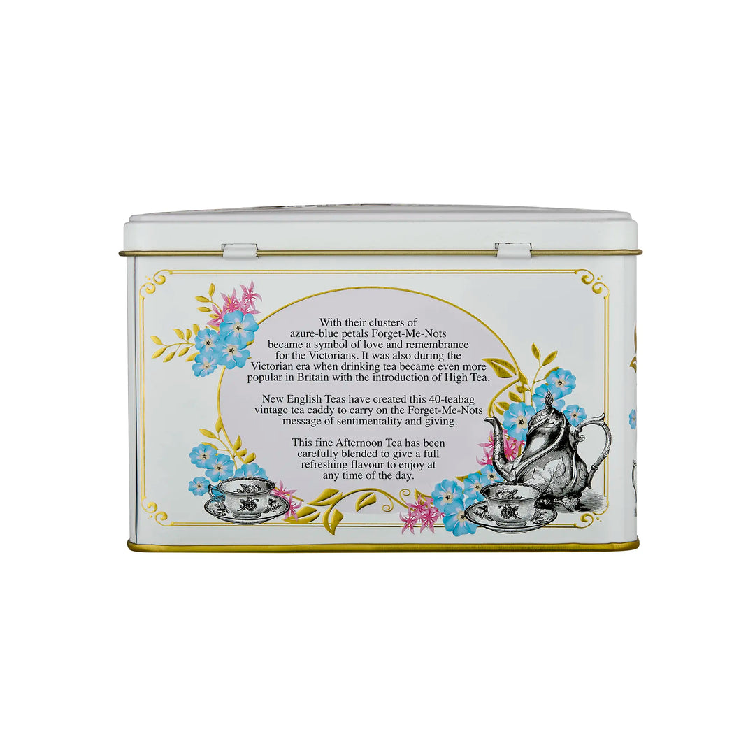 Vintage Victorian Classic Tea Tin - Ivory - New English Teas