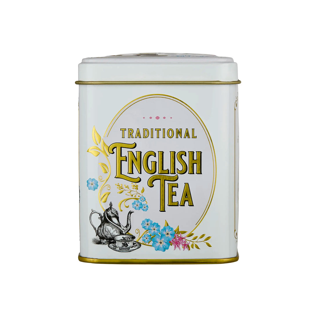 Vintage Victorian Classic Tea Tin - Ivory - New English Teas