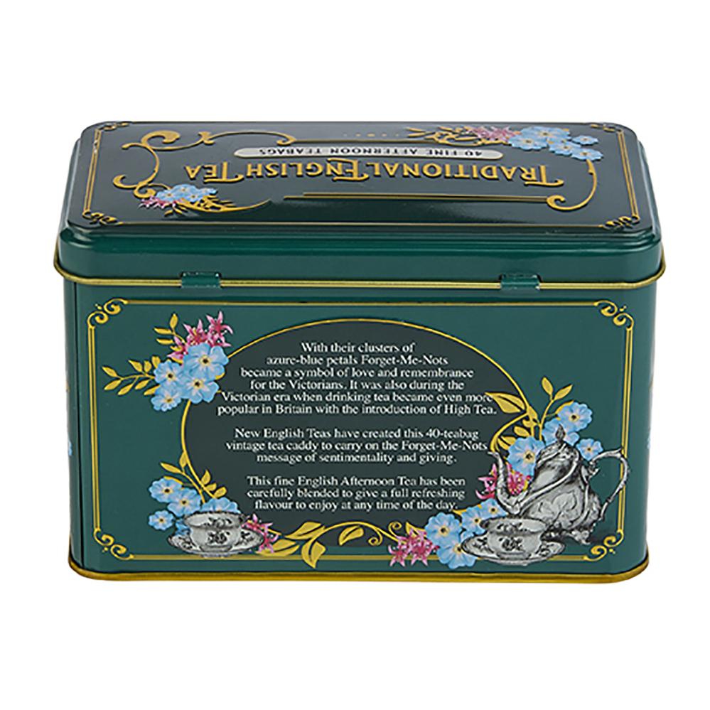 Vintage Victorian Classic Tea Tin - Bottle Green - New English Teas