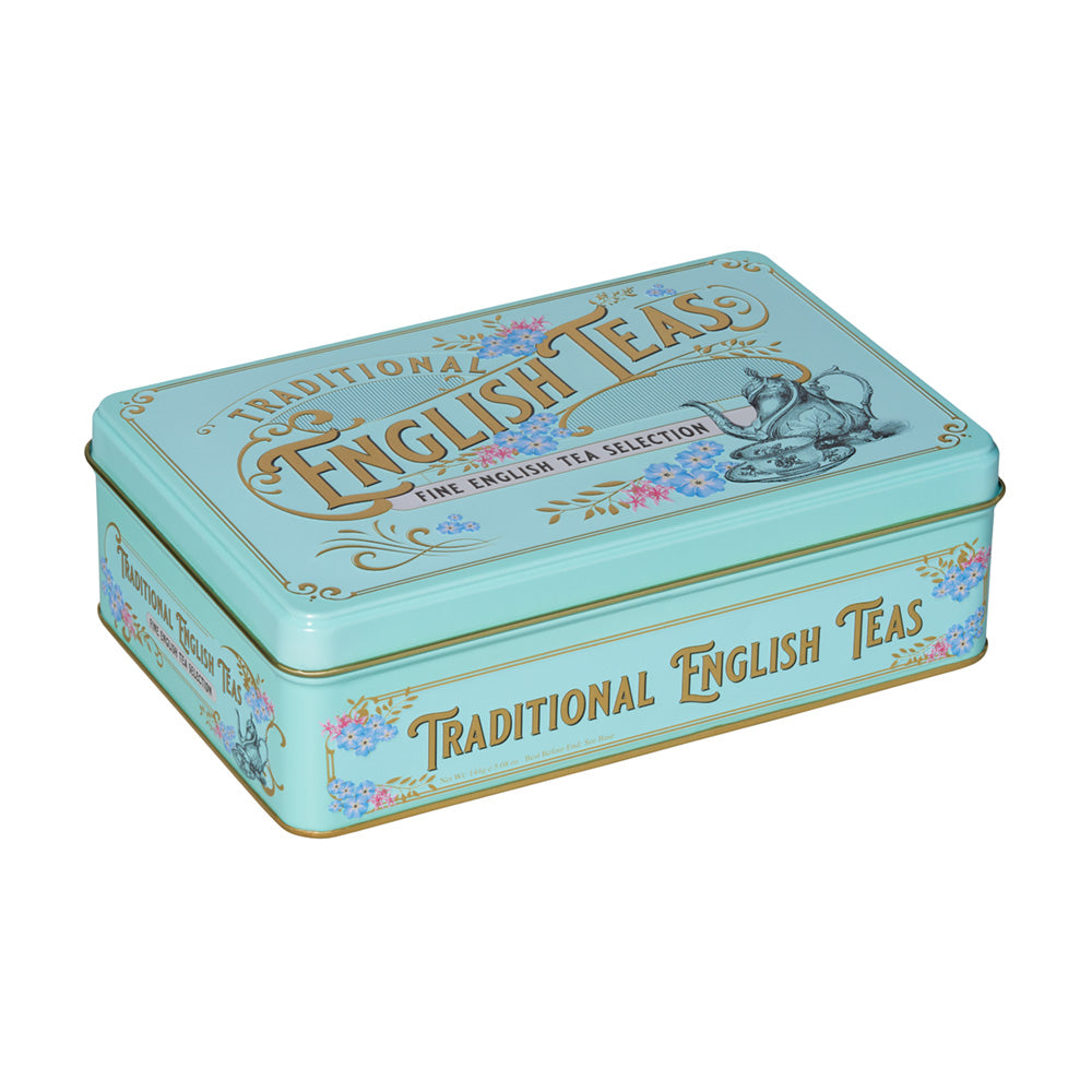 Vintage Victorian Tea Selection Tin - Mint Green - New English Teas