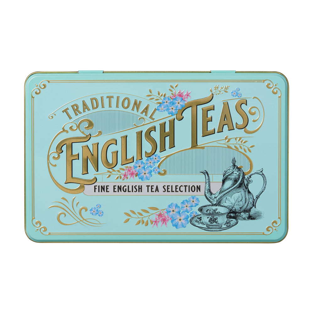 Vintage Victorian Tea Selection Tin - Mint Green - New English Teas