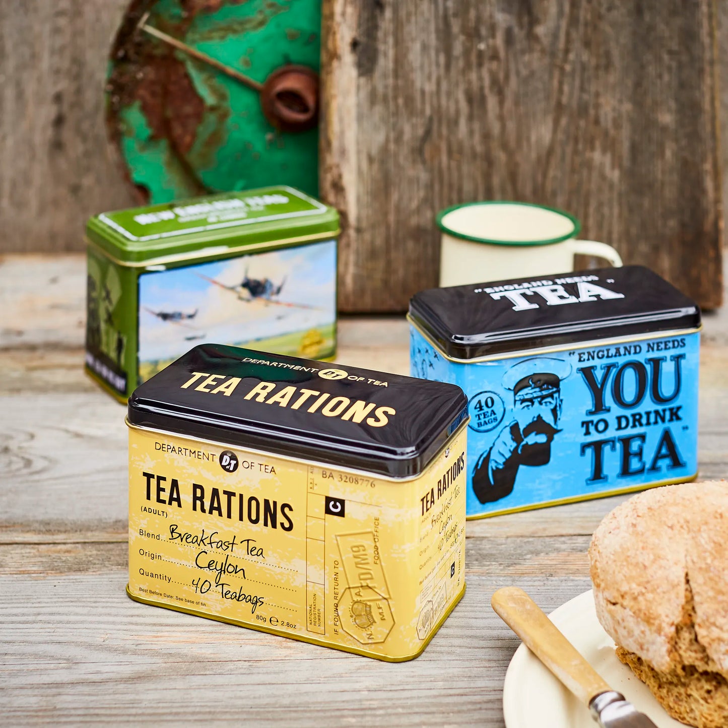 War Time Memories Classic Tea Tin Set