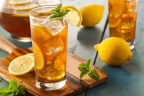 Iced Green Tea with Mint