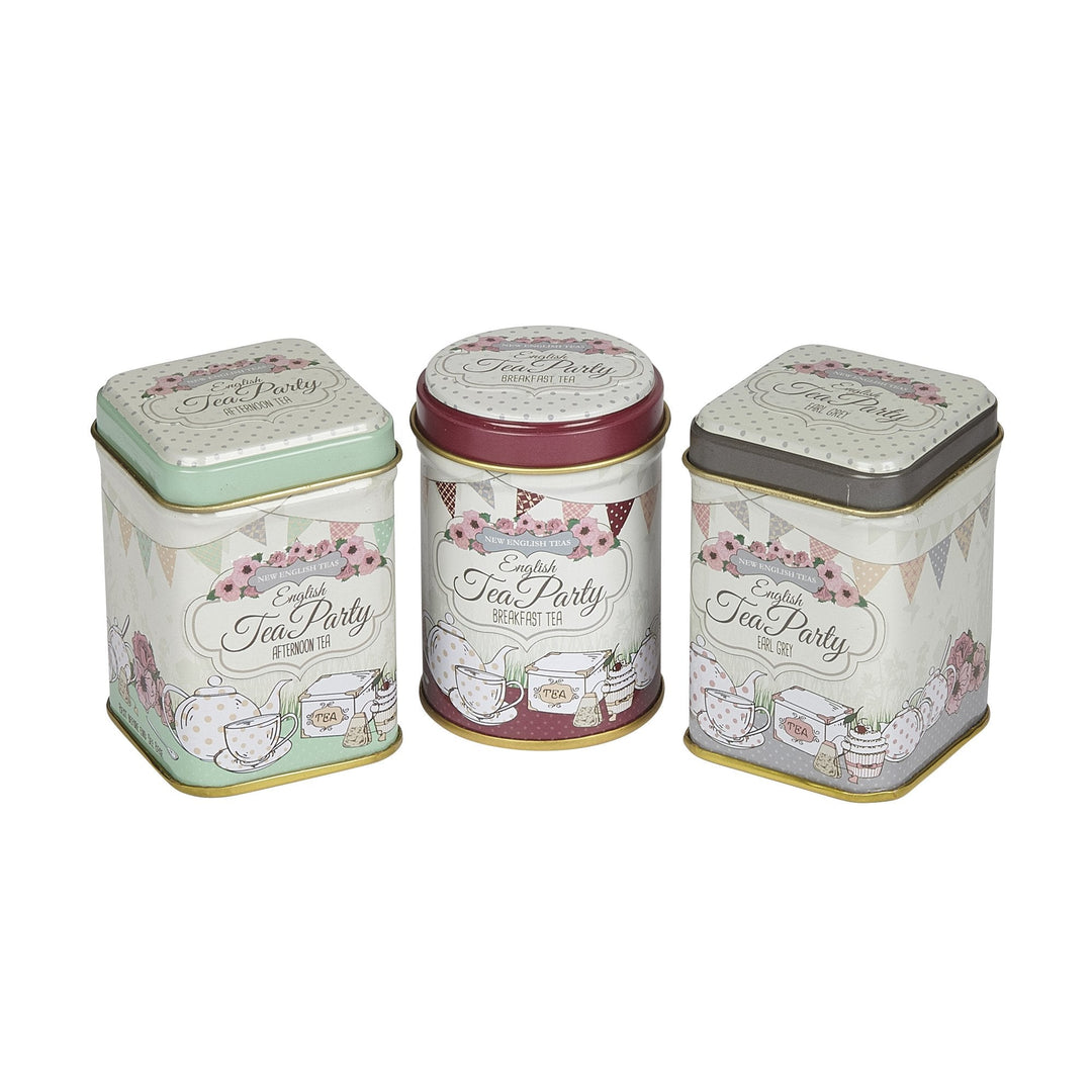 English Tea Party Mini Tea Tin Set - New English Teas