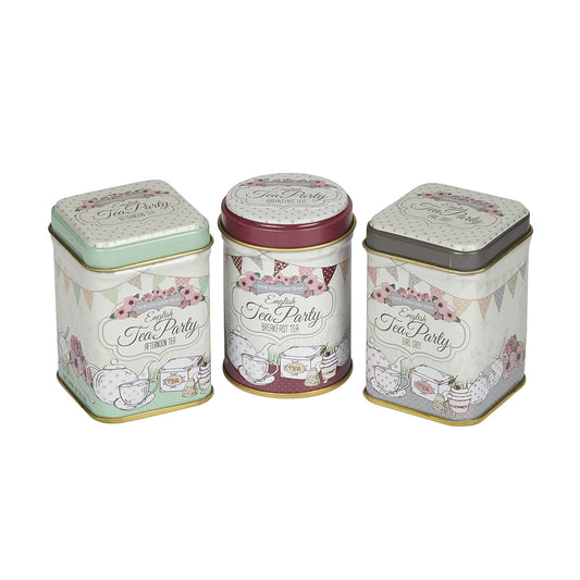 English Tea Party Mini Tea Tin Set - New English Teas
