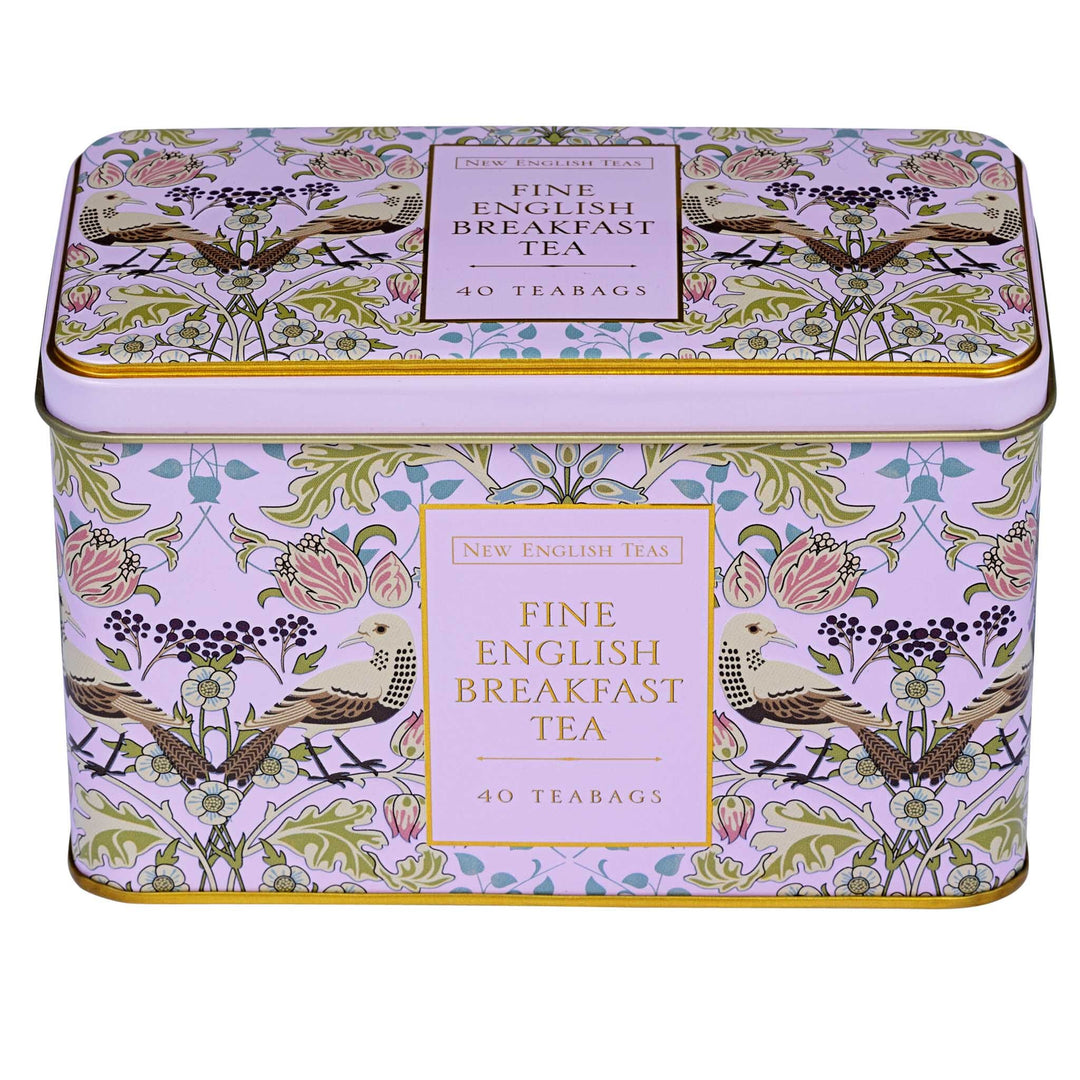 Song Thrush Classic Tea Tin - Pink - New English Teas