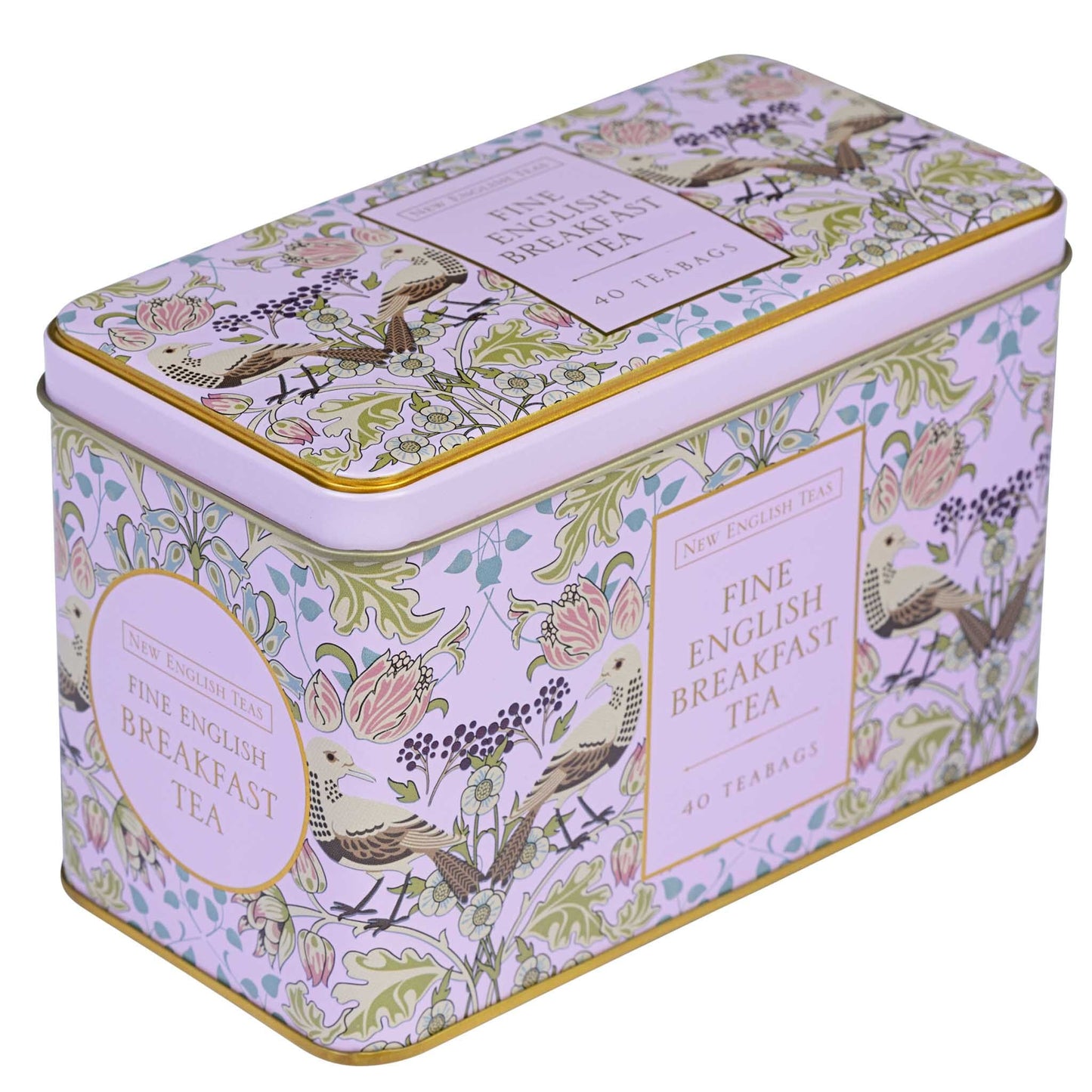 Song Thrush Classic Tea Tin - Pink - New English Teas