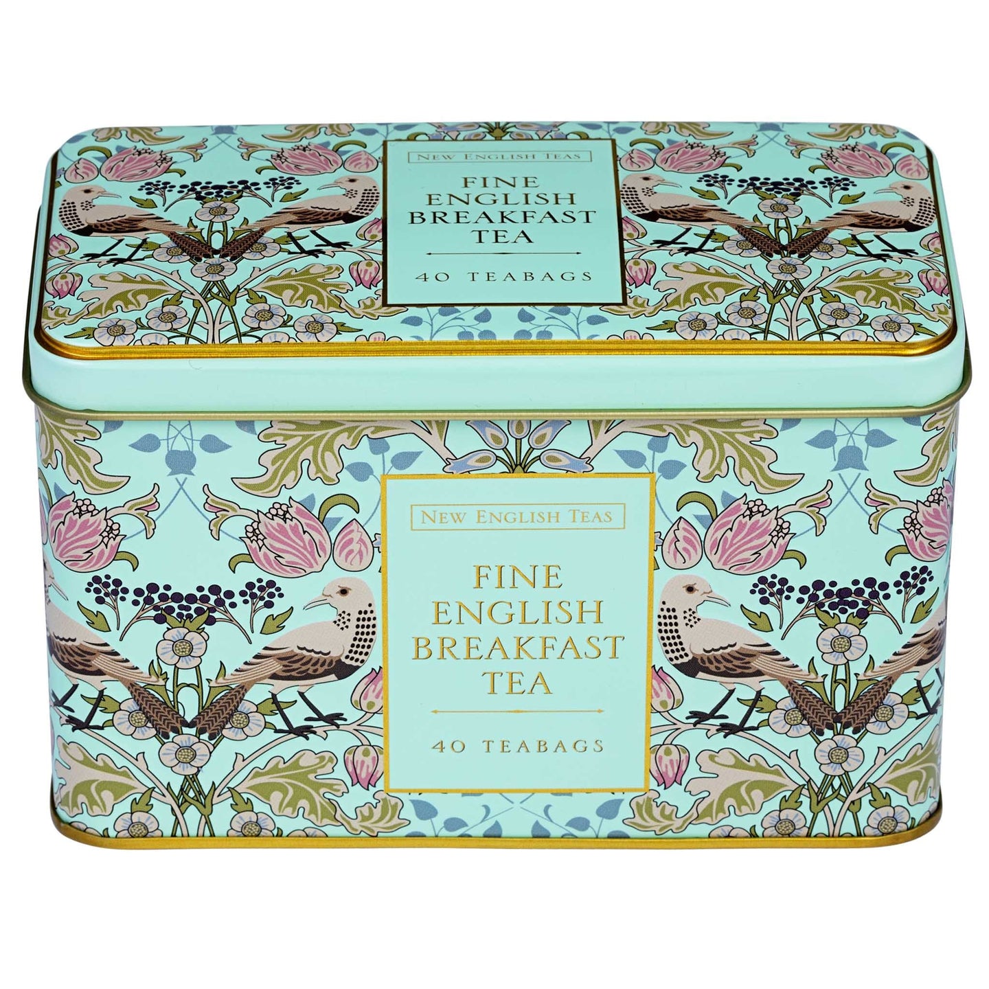 Song Thrush Classic Tea Tin - Mint Green - New English Teas