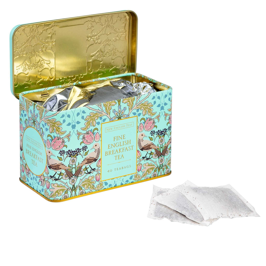 Song Thrush Classic Tea Tin - Mint Green - New English Teas