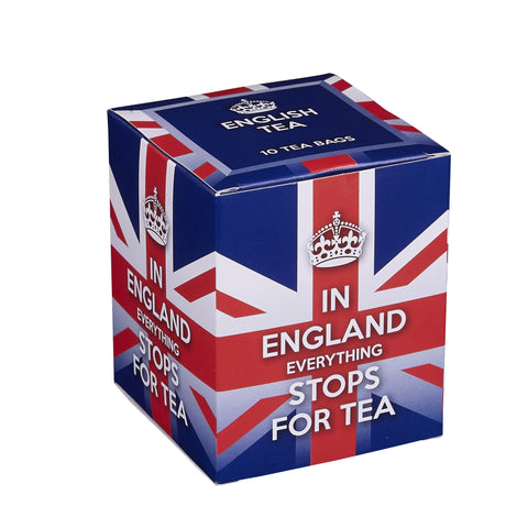 Slogans 10 Teabag Box - Everything Stops For Tea - New English Teas