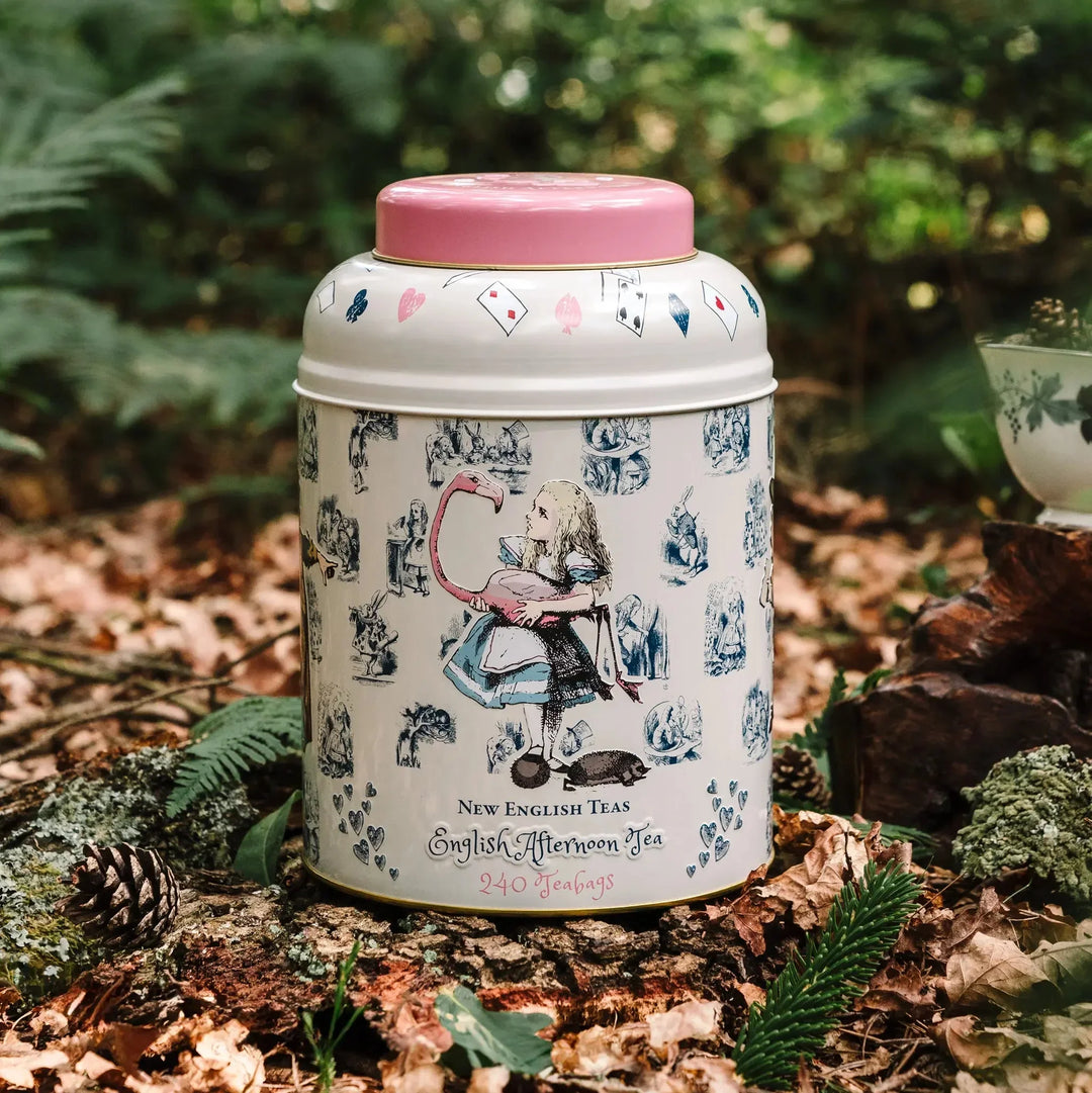 Alice In Wonderland 240 Teabag Tea Caddy - Traditional - New English Teas