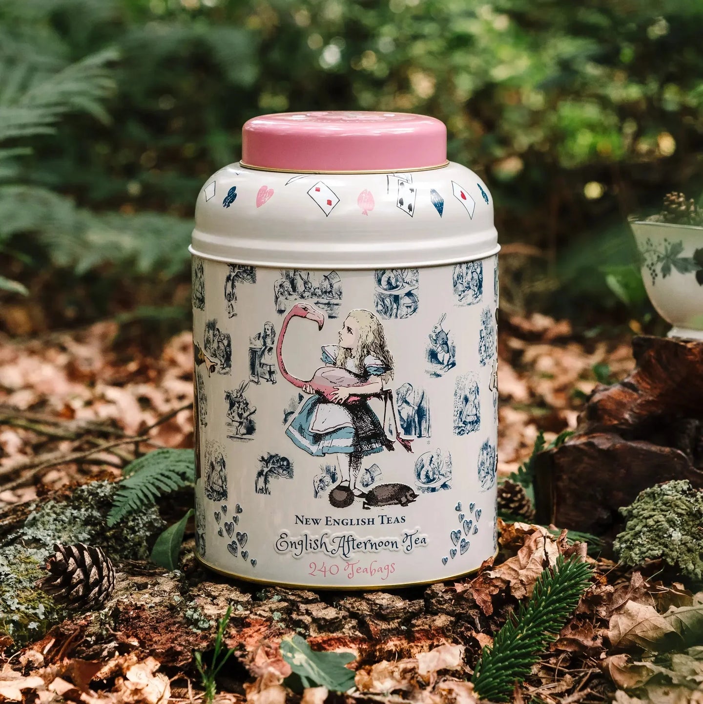 Alice In Wonderland 240 Teabag Tea Caddy - Traditional - New English Teas