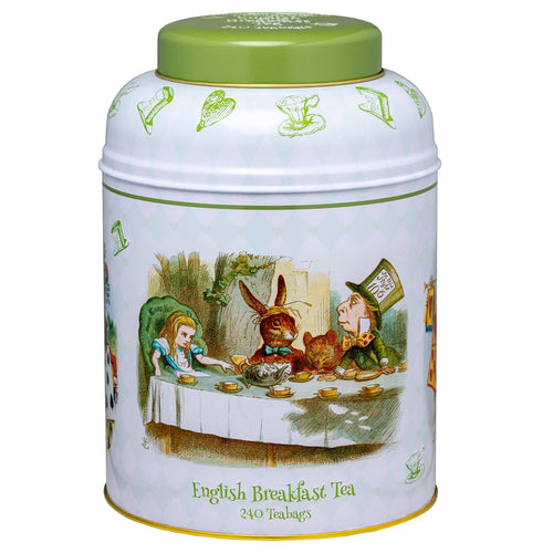 Alice In Wonderland 240 Teabag Tea Caddy - Classic - New English Teas