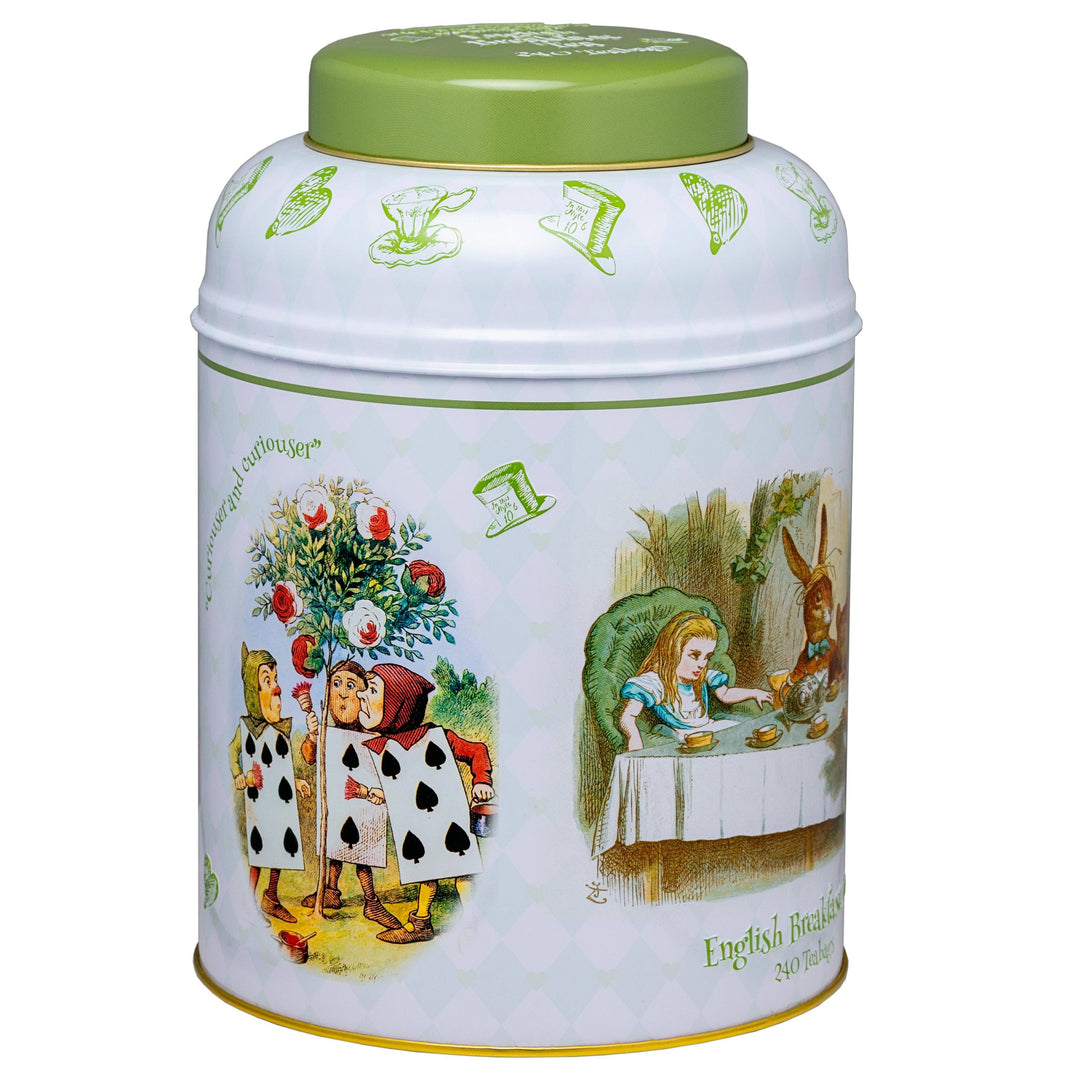 Alice In Wonderland 240 Teabag Tea Caddy - Classic - New English Teas