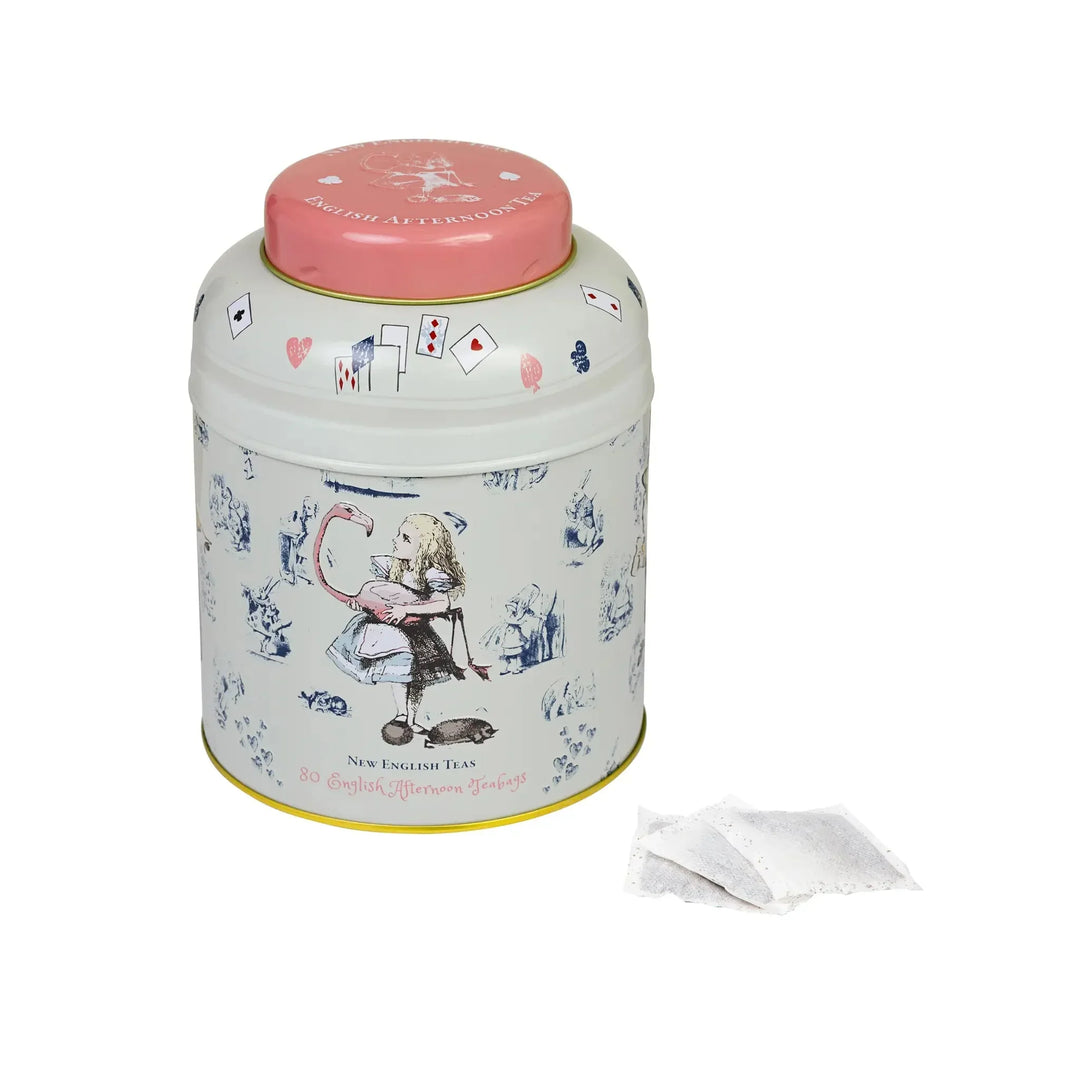 Alice In Wonderland 80 Teabag Tea Caddy - Traditional - New English Teas