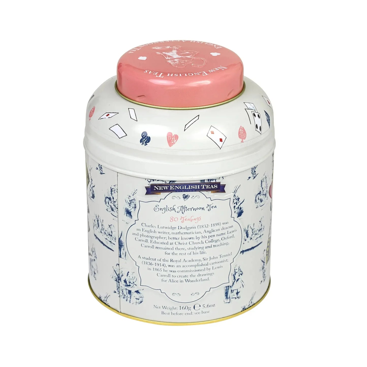 Alice In Wonderland 80 Teabag Tea Caddy - Traditional - New English Teas