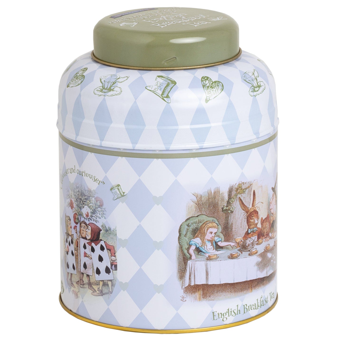 Alice In Wonderland 80 Teabag Tea Caddy - Classic - New English Teas