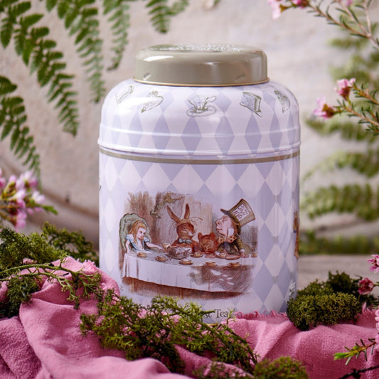 Alice In Wonderland 80 Teabag Tea Caddy - Classic - New English Teas