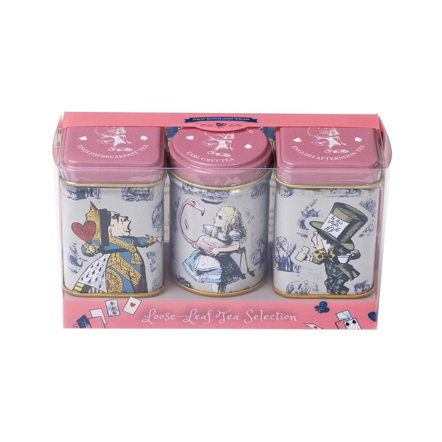 Alice in Wonderland Pink Flamingo Mini Tin Gift Set Gift Packs New English Teas 